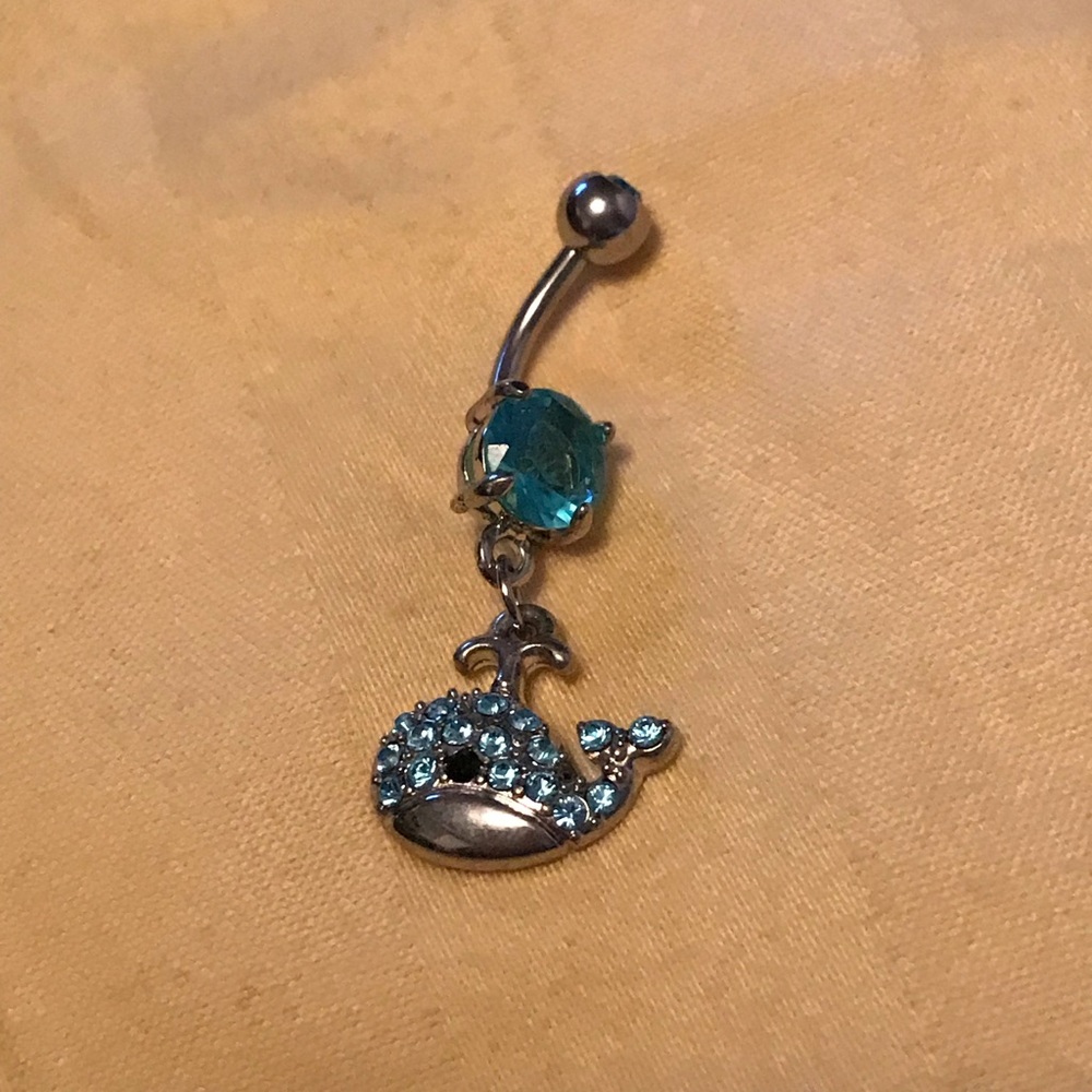 Whale Belly Button Ring